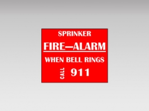 Sign – Metal, “Fire Alarm Bell”