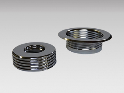 Recessed Threaded 2 pc Plate