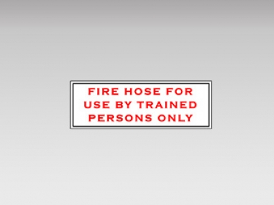 Fire Hose Labels